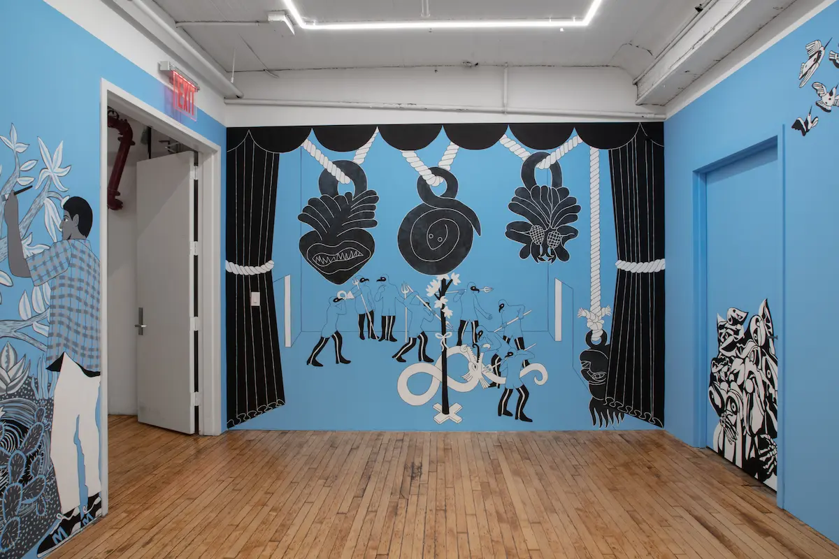 Miguel Martinez’s solo exhibition Tell Me How It Ends at GRIMM Gallery, New York.